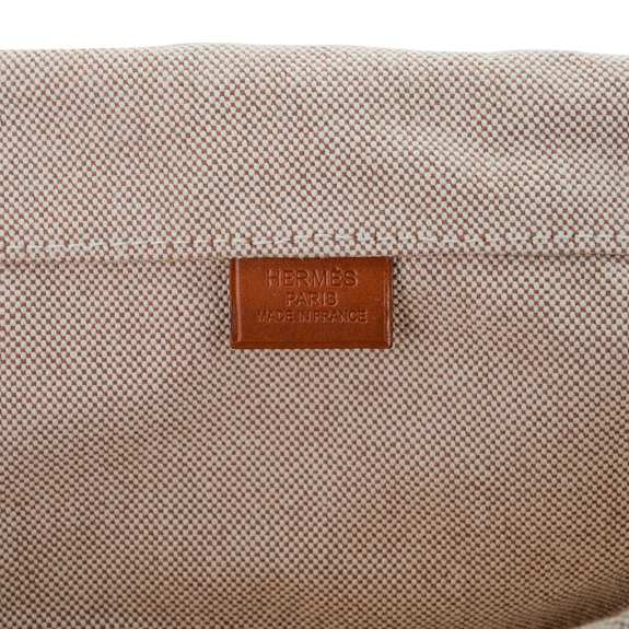 hermes-limited-edition-tote-two (17) Hermes Limited Edition Cristobal Cabacity 45 Tote Fauve Vache Hunter Leather Removeable Toile Bag with Palladium Hardware