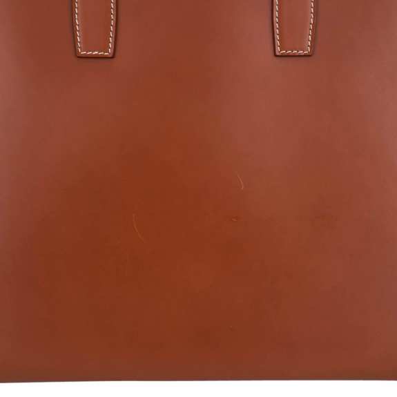hermes-limited-edition-tote-two (20) Hermes Limited Edition Cristobal Cabacity 45 Tote Fauve Vache Hunter Leather Removeable Toile Bag with Palladium Hardware