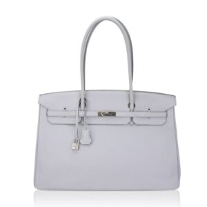 hermes-shoulder-birkin-45-bag-bl Hermes Shoulder Birkin 45 Blue Pale Togo Brushed Palladium Limited Edition