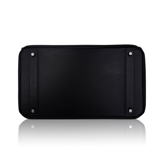 Hermes HAC 40 So Black Evergrain Leather Limited Edition Rare