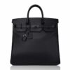 Hermes HAC 40 So Black Evergrain Leather Limited Edition Rare