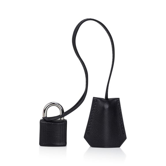Hermes HAC 40 So Black Evergrain Leather Limited Edition Rare