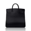 Hermes HAC 40 So Black Evergrain Leather Limited Edition Rare