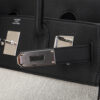 Hermes HAC Birkin 40 Bag Black Toile & Togo Leather with Palladium Hardware