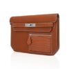 shop-authentic-new-hermes-bags-o Hermes Kelly Depeches Pouch 25 Bag Fauve Barenia Faubourg Leather and Gold Matte Alligator with Palladium Hardware