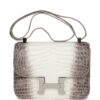H-C-240419-1-01 Hermès Constance 1-24 Himalaya Matte Niloticus Crocodile Palladium Hardware