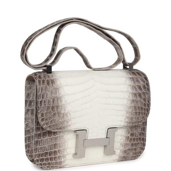 H-C-240419-1-02 Hermès Constance 1-24 Himalaya Matte Niloticus Crocodile Palladium Hardware