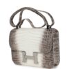 H-C-240419-1-03 Hermès Constance 1-24 Himalaya Matte Niloticus Crocodile Palladium Hardware