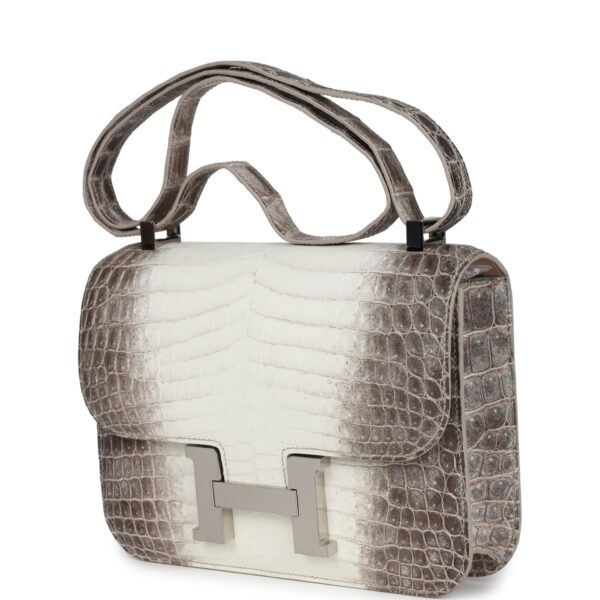 H-C-240419-1-03 Hermès Constance 1-24 Himalaya Matte Niloticus Crocodile Palladium Hardware