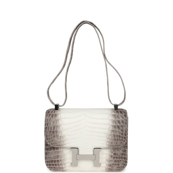H-C-240419-1-07 Hermès Constance 1-24 Himalaya Matte Niloticus Crocodile Palladium Hardware