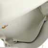 Hermès Kelly Retourne 25 New White Swift Gold Hardware